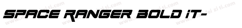 Space Ranger Bold It字体转换